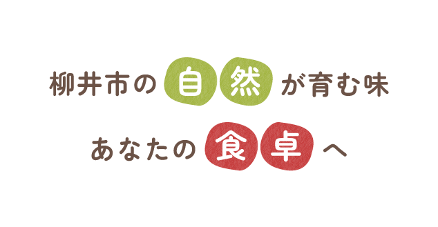 柳井市の自然が育む味　あなたの食卓へ